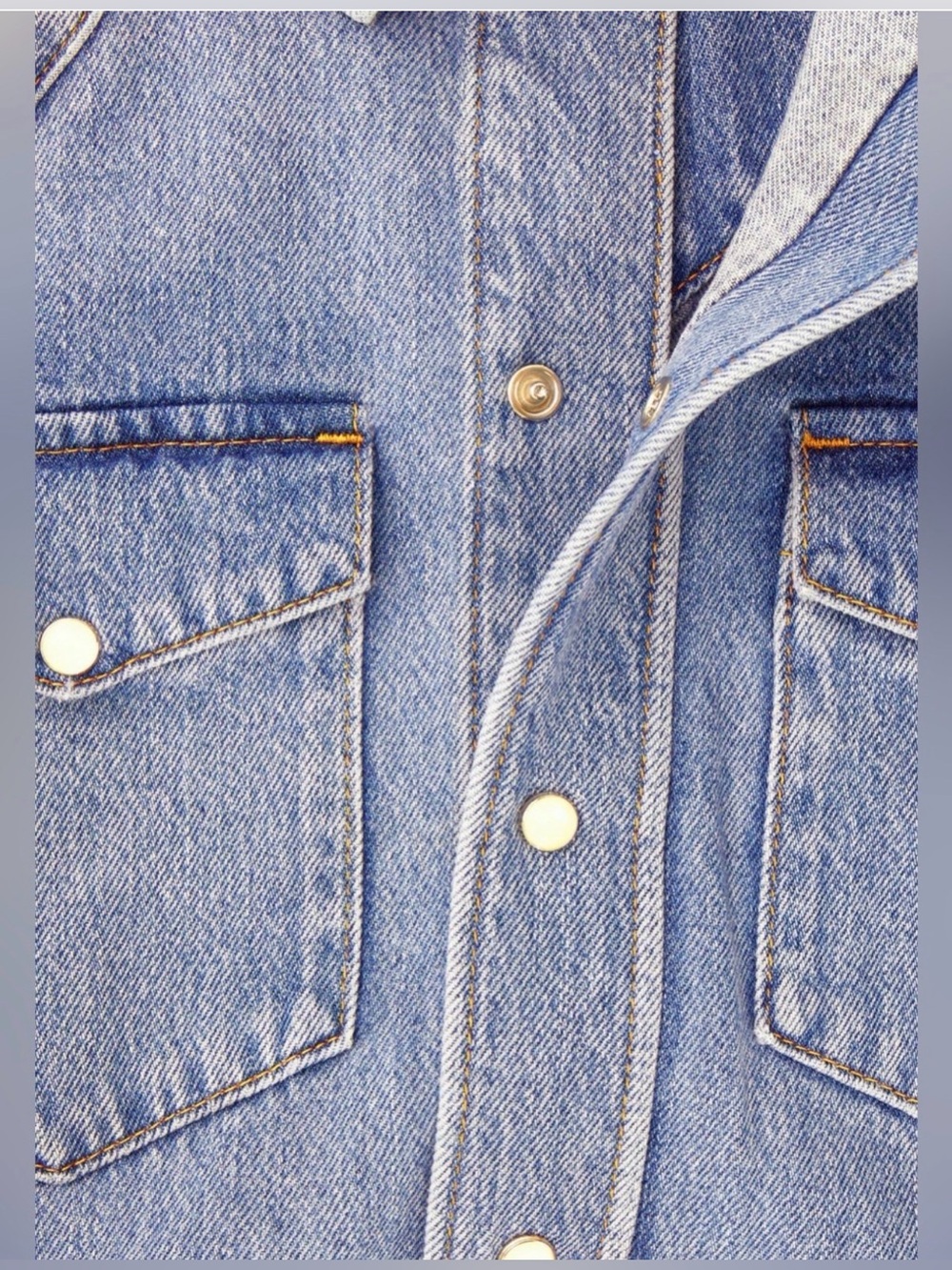 COS Denim Maxi Shirt Dress Organic Cotton Lyocell US 6 BNWOT - Picture 4 of 16